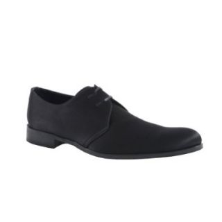 Dolce & Gabbana Black Satin Laced Up Oxford Dress Shoes Shoes