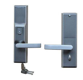 Fingerprint Door Lock with Unique Super wide LCD Display and Deadbolt   Door Levers  