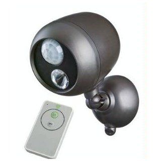 Mr. Beams MB371 Remote Controlled Battery Powered Motion Sensing LED Outdoor Security Spotlight