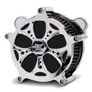 RC Components Airstrike Chrome Holeshot Air Cleaner for 1997 2007 Harley Davidson Touring, 1997 & Newer Softails & Dynas   AC 02C Holeshot Automotive