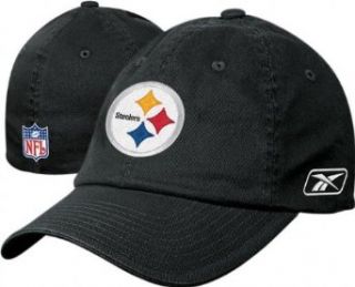 Pittsburgh Steelers  Black  Sideline Flex Fit Slouch Hat  Sports Fan Baseball Caps  Clothing