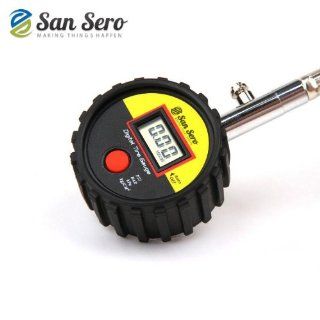 #1 Digital Tire Pressure Gauge Best Selling   suitable for Motorbike, Car, Jeep, Van, Bus or Truck   Rated to measure tire pressure to up to 150psi / 10KG per CM�   Designed in a LIMITED EDITION High Visibility Yellow / Black & Red Design, encased in 