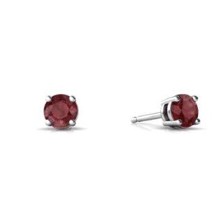 Genuine Ruby 14kt White Gold stud Earrings Jewels For Me Jewelry