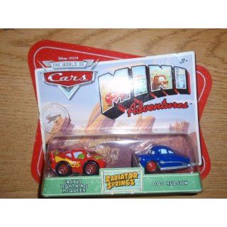 Disney Cars Mini Adventures Radiator Springs Cactus McQueen and Doc Hudson Toys & Games