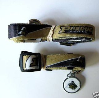 Purdue University Boilermakers Dog Pet Set Leash Collar ID Tag XS Sports & Outdoors
