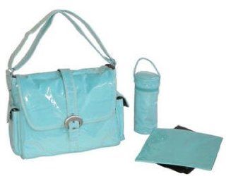 Laminated Flap Buckle Diaper Bag 7 Colors (Light Blue) Baby