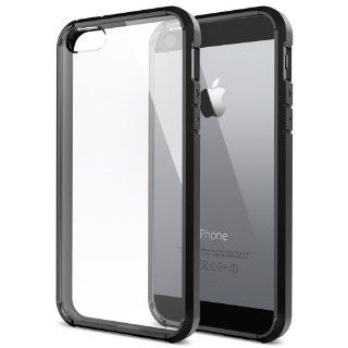 Spigen� [AIR CUSHION] [+Screen Shield] Apple iPhone 5S Case Bumper **NEW Release** ULTRA HYBRID [Black] [1 Premium Japanese Screen Protector + 2 Design Graphics Included] Air Cushioned Bumper Case with Scratch Resistant Clear Back Panel for iPhone 5S / 5  
