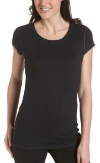 Alo Yoga Women's  Short Sleeve Tee, Black/Slate, Medium Clothing