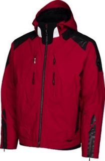 Spyder Men's Alpen Jacket (Red/Black, Medium) Clothing