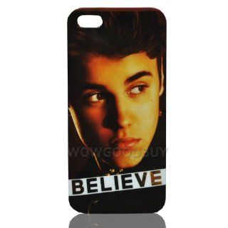 New Super Star Justin Bieber Believe Pattern Hard Case Cover for Apple iPhone 4 4g 4th Generation Cell Phones & Accessories