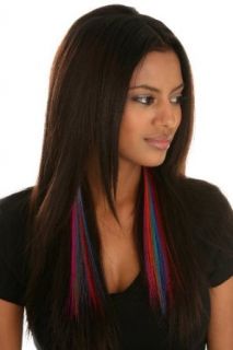 Neon Rainbow Clip In Hair Extensions 2 Pack Clothing