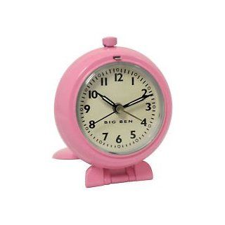 Westclox 47384 Pink Travel Alarm Clock   Round Alarm Clock