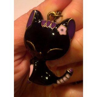 KATGI Fashion Vintage Glazed Black Lady Cat Pendant Chain Necklace Jewelry
