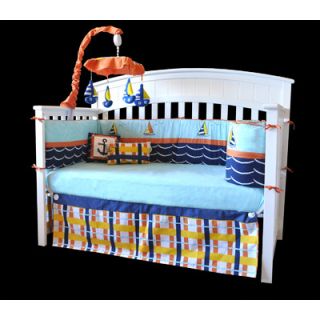 DK Leigh Baby Sailor 10 Piece Boutique Nautical Sailboat Crib Bedding