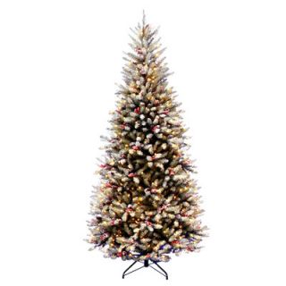 National Tree Co. Dunhill Fir Pre Lit 7.5 Slim Artificial Christmas