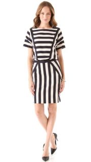 Marc by Marc Jacobs Scooter Stripe Short Sleeve Dress