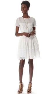 Girl. by Band of Outsiders Short Sleeve Dress with Lace