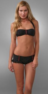 Marc by Marc Jacobs Belleville Embroidery Halter Bikini Top