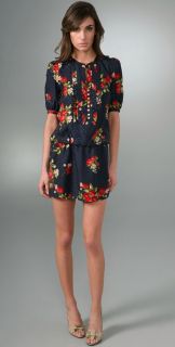 Juicy Couture Strawberry Print Blouson Dress