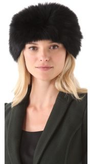 Rachel Zoe Fox Fur Head Wrap