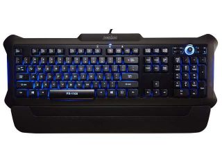 Perixx PX 1100, Backlit Keyboard   Red/Blue/Purple Illuminated Keys   Gaming Style Solid 3.5lbs Design   Rubber Painting Surface   20 Million Key press Lifecycle   Brightness Control Wheel