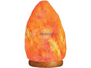 Open Box WBM Himalayan Light #1003 Natural Air Purifying Himalayan Salt Lamp with Neem Wood Base, Bulb and Dimmer Switch   Extra Large