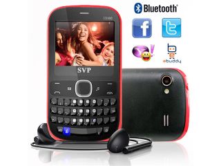 Unlocked! SVP Pro Qwerty GSM QuadBand DualSim Mobile Cell Phone *AT&T / T Mobile