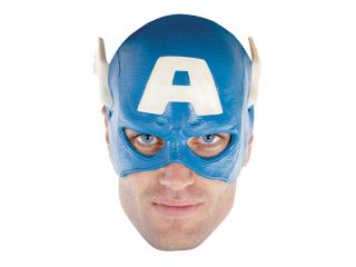 Adult Vinyl Captain America Mask   Captain America Costumes