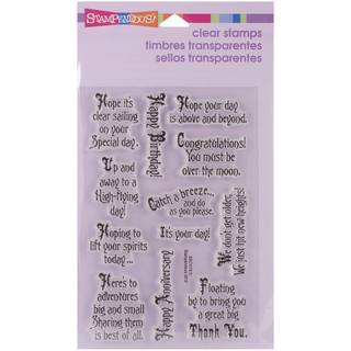 Stampendous Perfectly Clear Stamps 4x6 Sheet soaring Elements