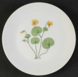 Porsgrund Mountain Flower Series Bread & Butter Plate, Fine China Dinnerware   V