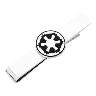 Licensed Star Wars Imperial Empire Symbol Tie Bar, Silver, Mens