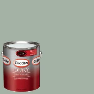 Glidden DUO Martha Stewart Living 1 gal. #MSL130 01F Salvia Flat Interior Paint with Primer DISCONTINUED MSL130 01F