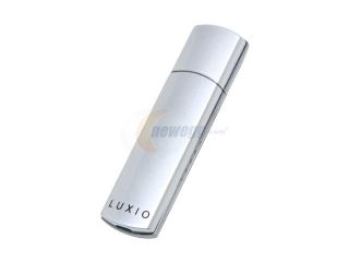 SUPER TALENT Luxio 128GB USB 2.0 Flash Drive (Silver) Hardware based AES 256bit Encryption Model STP28GLXSU