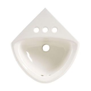American Standard Corner Minette Wall Mount Bathroom Sink in White 0451.021.020