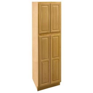 Home Decorators Collection Assembled 24x96x24 in. Utility Cabinet in Vista Honey Spice DISCONTINUED U242496 VHS