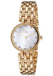 Christian Dior CD092180M002  Watches,Womens Bagheera White Diamond White Mother Of Pearl Dial Gold Plated M, Luxury Christian Dior Quartz Watches
