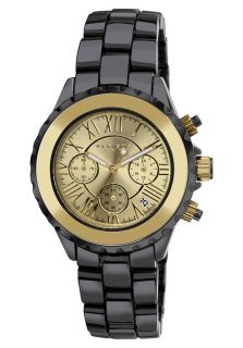 Akribos XXIV AK523YG  Watches,Mens Chronograph Gold tone Dial Black Ceramic, Casual Akribos XXIV Quartz Watches