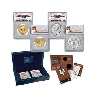 2015 ANACS 69 First Day of Issue John F. Kennedy Coin and Chronicles Set with U   7923142