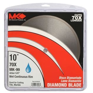 MK Diamond  10 in. Wet Cutting Tile Blade