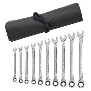 GearWrench  10 Piece Metric XL Ratcheting Combination Wrench Set with