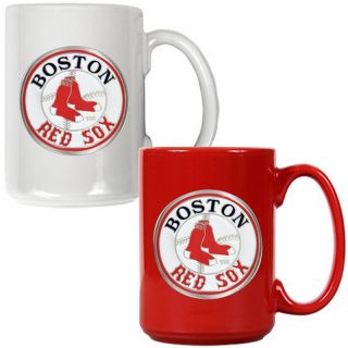 Boston Red Sox 2 pc. Ceramic Mug Set