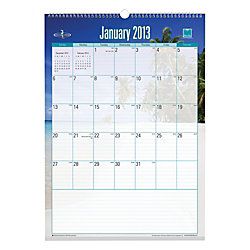 Blue Sky 50percent Recycled Wall Calendar 12 x 17  Endless Summer  January December 2013