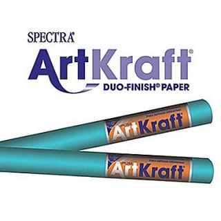 Pacon Spectra Art Kraft Paper Roll, Aqua, 48 x 200