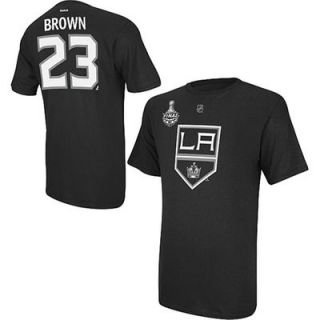 Reebok Los Angeles Kings 2012 Stanley Cup Final Dustin Brown Name & Number T Shirt