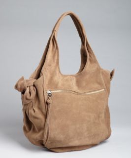 Kooba Taupe Suede 'carmine' Shoulder Bag (319163201)