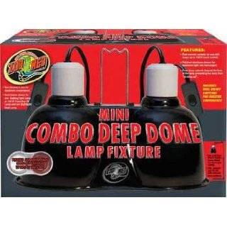 Zoo Med Mini Combo Deep Dome Lamp Fixture, Black