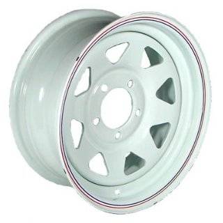  15 x 5 White Spoke Trailer Wheel (5 4.5 Bolt Circle 