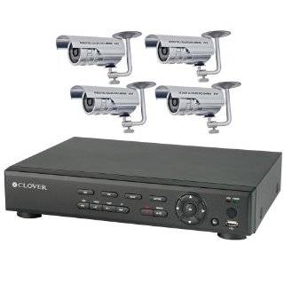 Clover 4 Channel DVR Bundle System with 500GB HDD, 2 Dome Cameras, and 