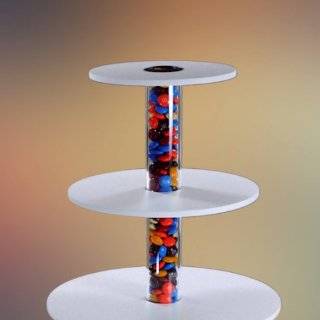   Round Acrylic Wide Cupcake Stand and Dessert Tower