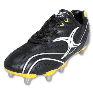 Gilbert Sidestep Zenon 8S SG Rugby Boot (Blk / Yellow)